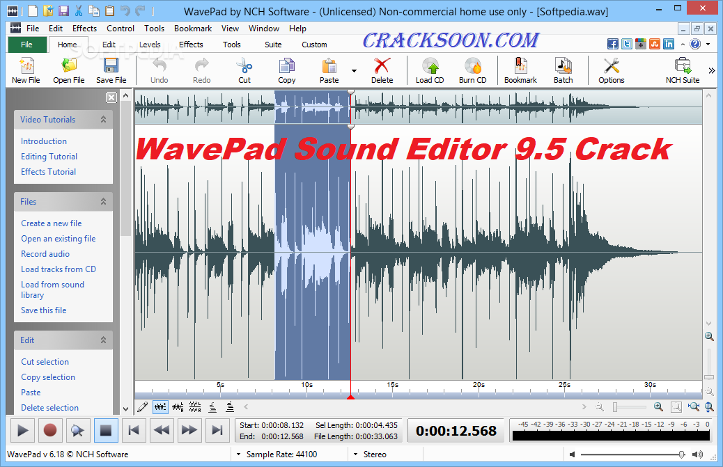 download the new version for iphoneNCH WavePad Audio Editor 17.66