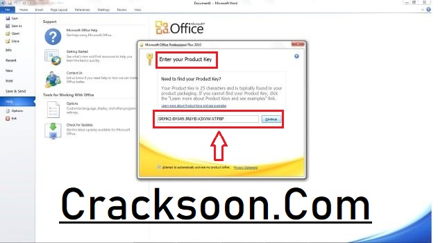 Crepa di Microsoft Office